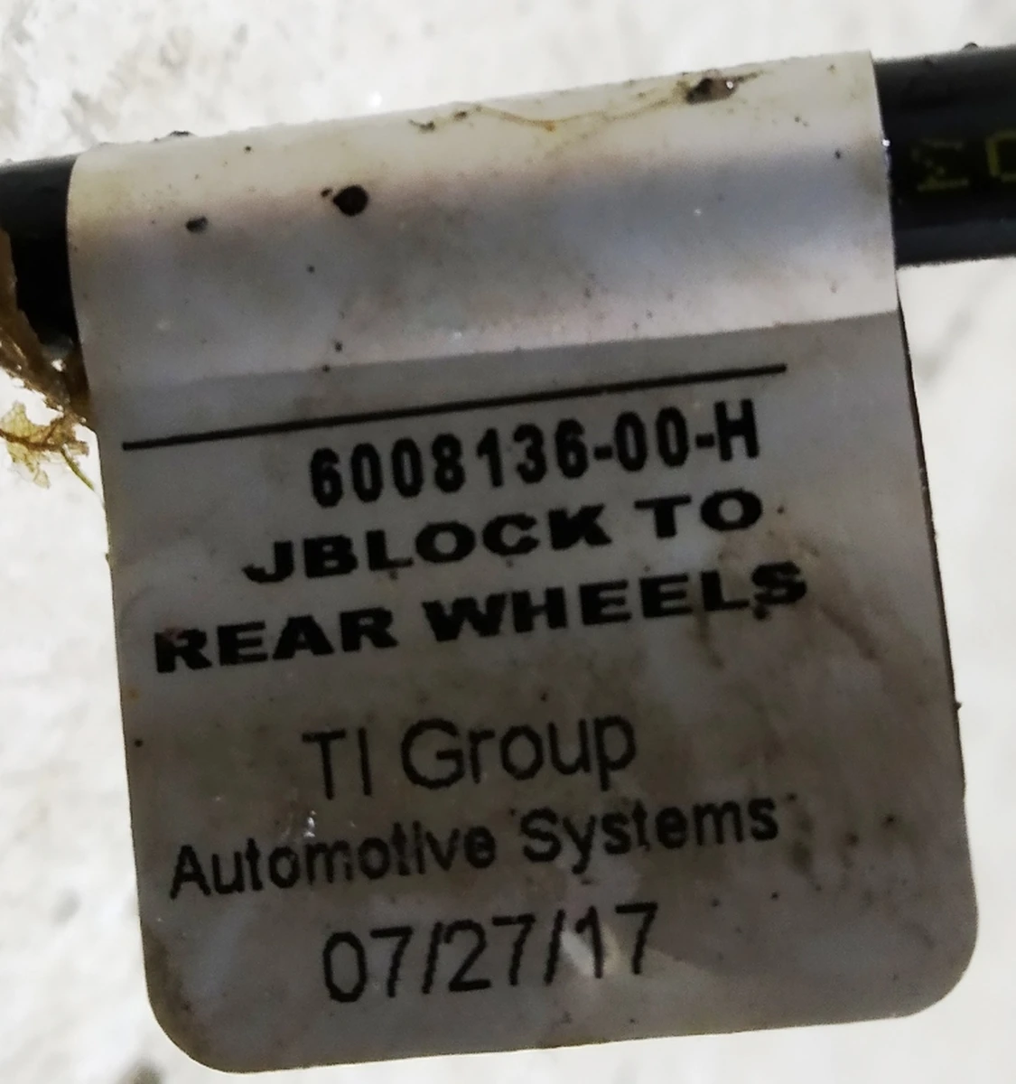 3 2 TUBE BUNDLE - JBLOCK TO RR with damage Tesla model S REST 6008136-00-H