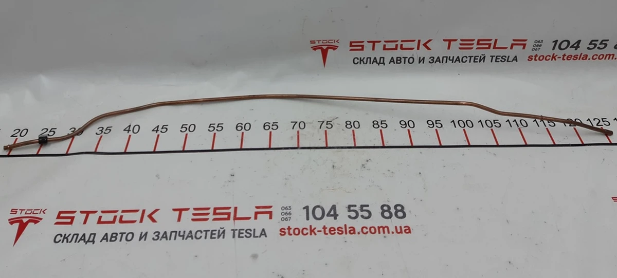 7 Трубка мідна троса приводу люка лівого Tesla model S, model S REST 6008691-00-E
