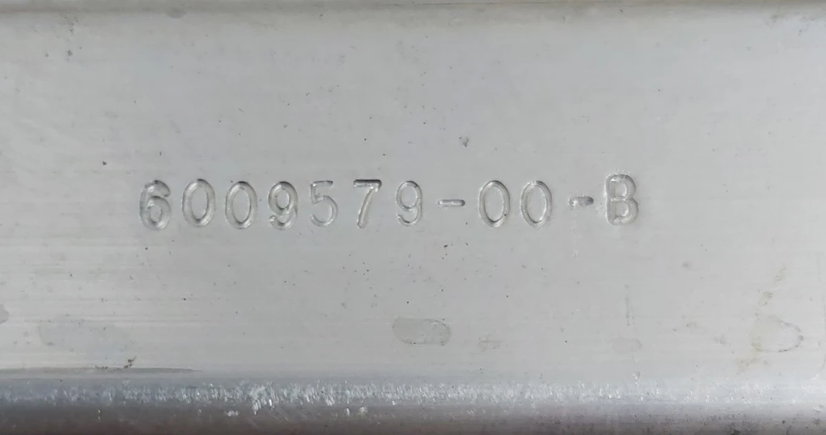 10 Fastening (bar) of the B-pillar seal, front left Tesla model S, REST 6009579-00-C