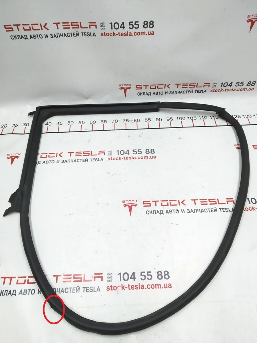 1 Уплотнитель проема левой задней двери с повреждением Tesla model S, model S REST 6009585-00-I