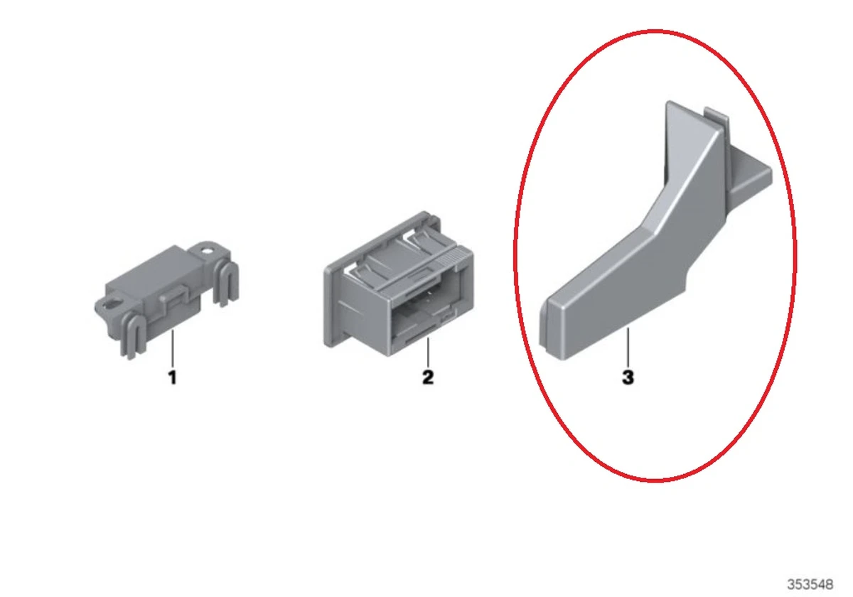 Кронштейн крепления диагностического разъема OBD BMW i3 61139290825