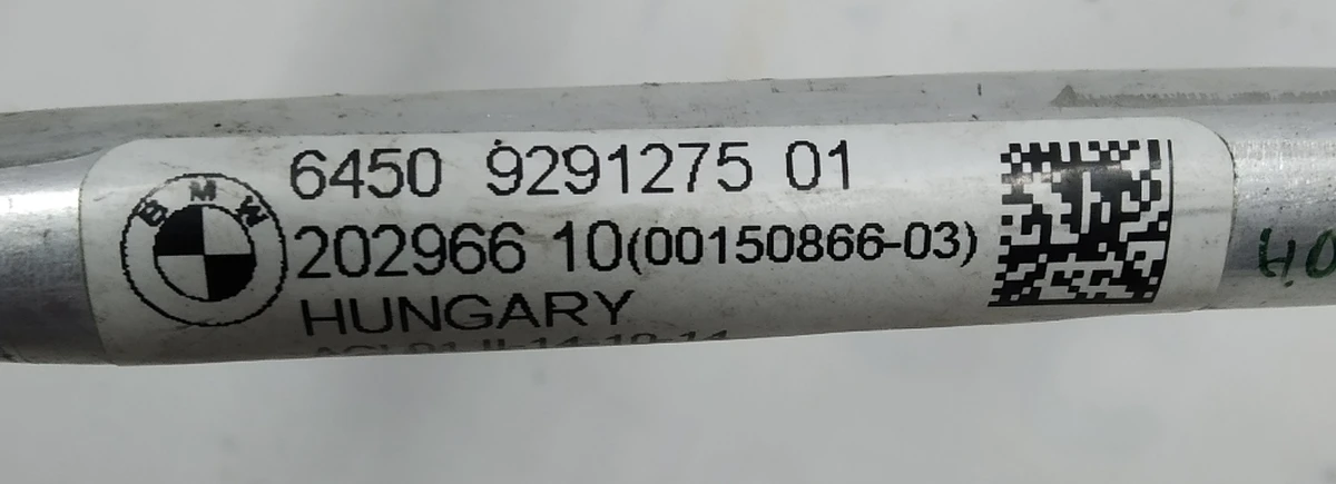 Air conditioner outlet pipe assy with bracket and clamp BMW i3 64539291275