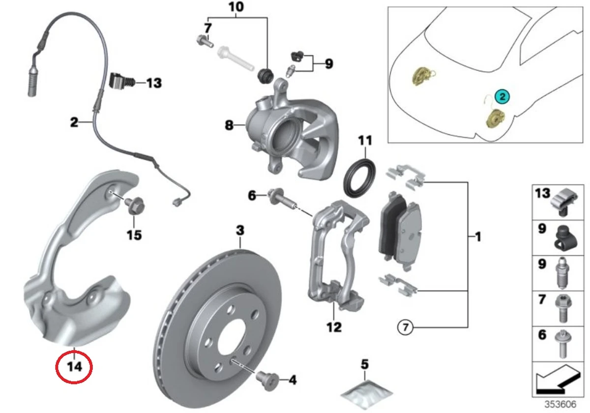 ThermoJacket brake disk front right BMW i3 34116799328