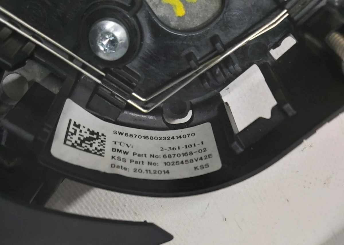 Steering wheel, leather SUITE assembled with switches and cover BMW I3 32306870784