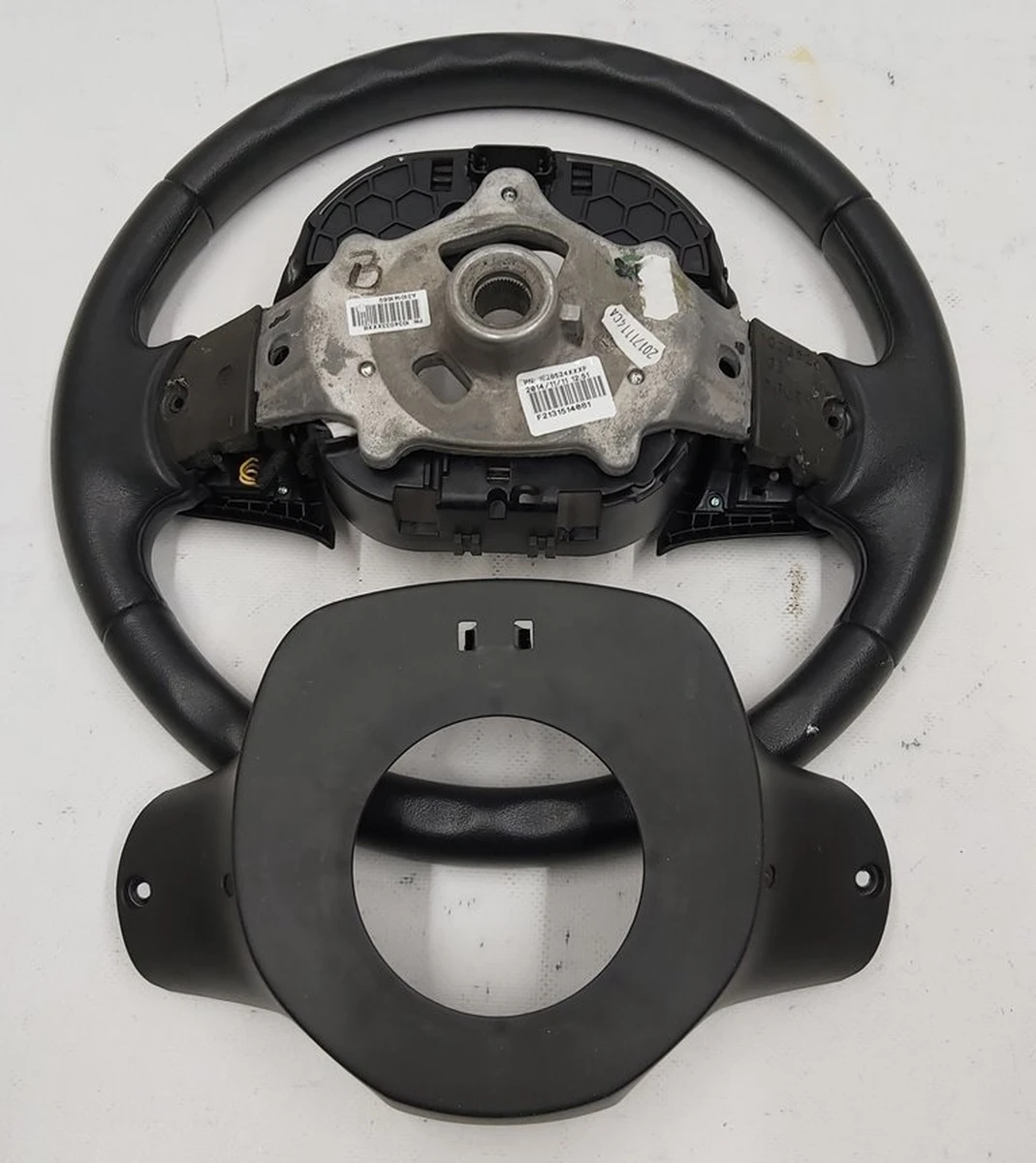 Steering wheel, leather SUITE assembled with switches and cover BMW I3 32306870784