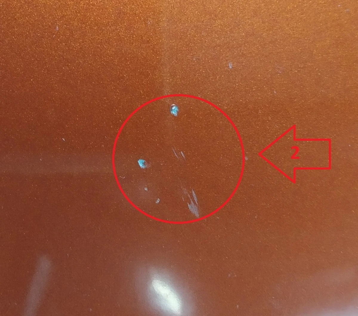 Front right fender (plastic) B78 (Solar Orange Metallic) (damaged) BMW i3 51647375892