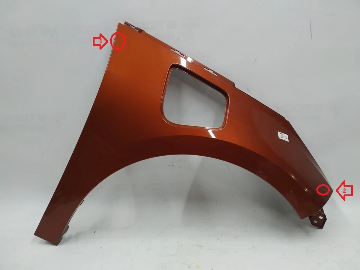 Front right fender (plastic) B78 (Solar Orange Metallic) (damaged) BMW i3 51647375892