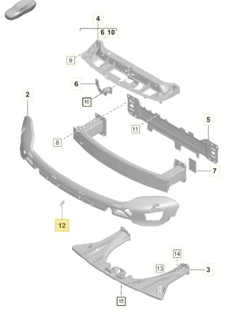 Датчик зовнішньої температури Porsche Taycan 8Z0820535B
