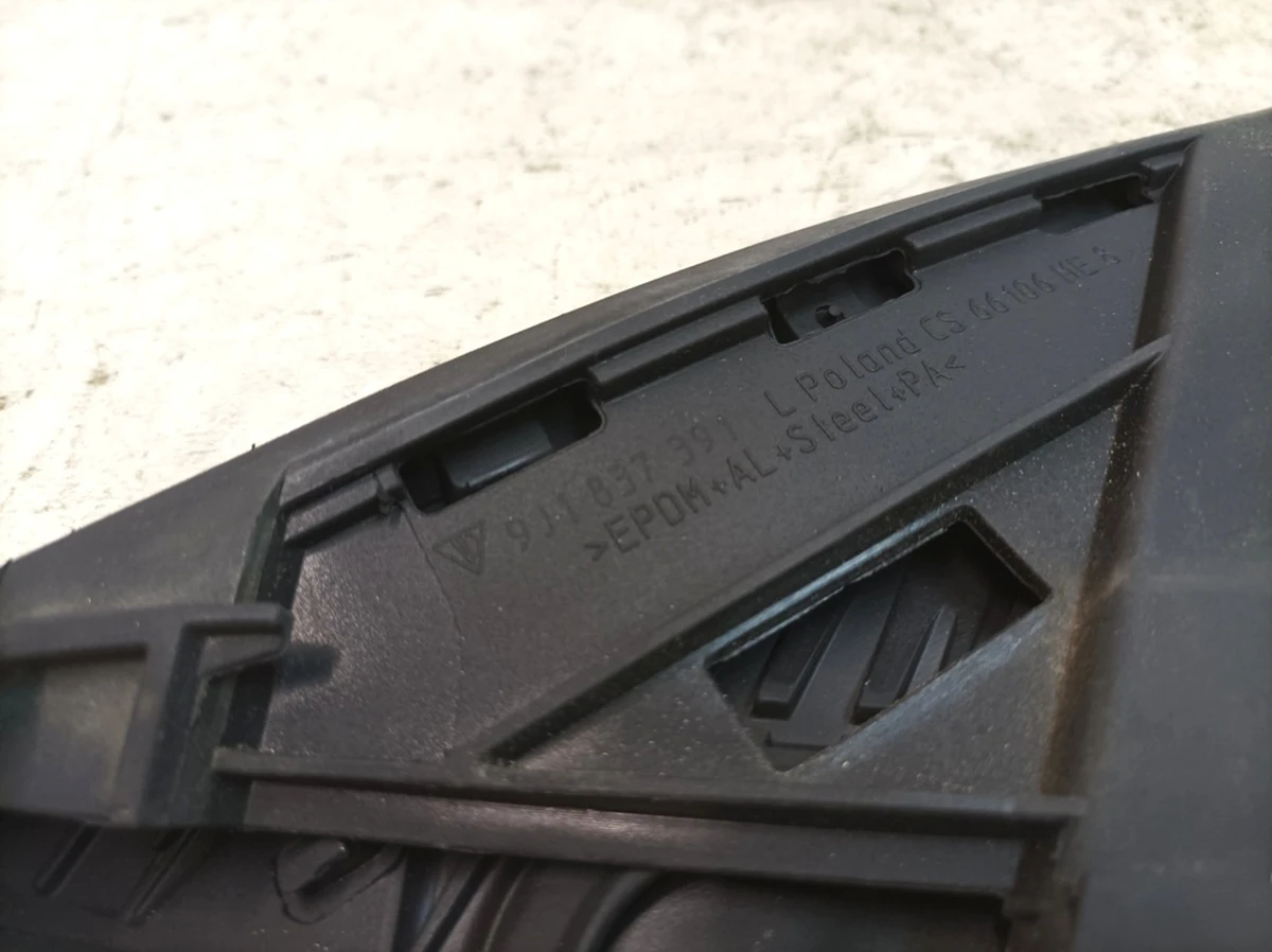 Glass groove seal inner upper door front left Porsche Taycan 9J1837391