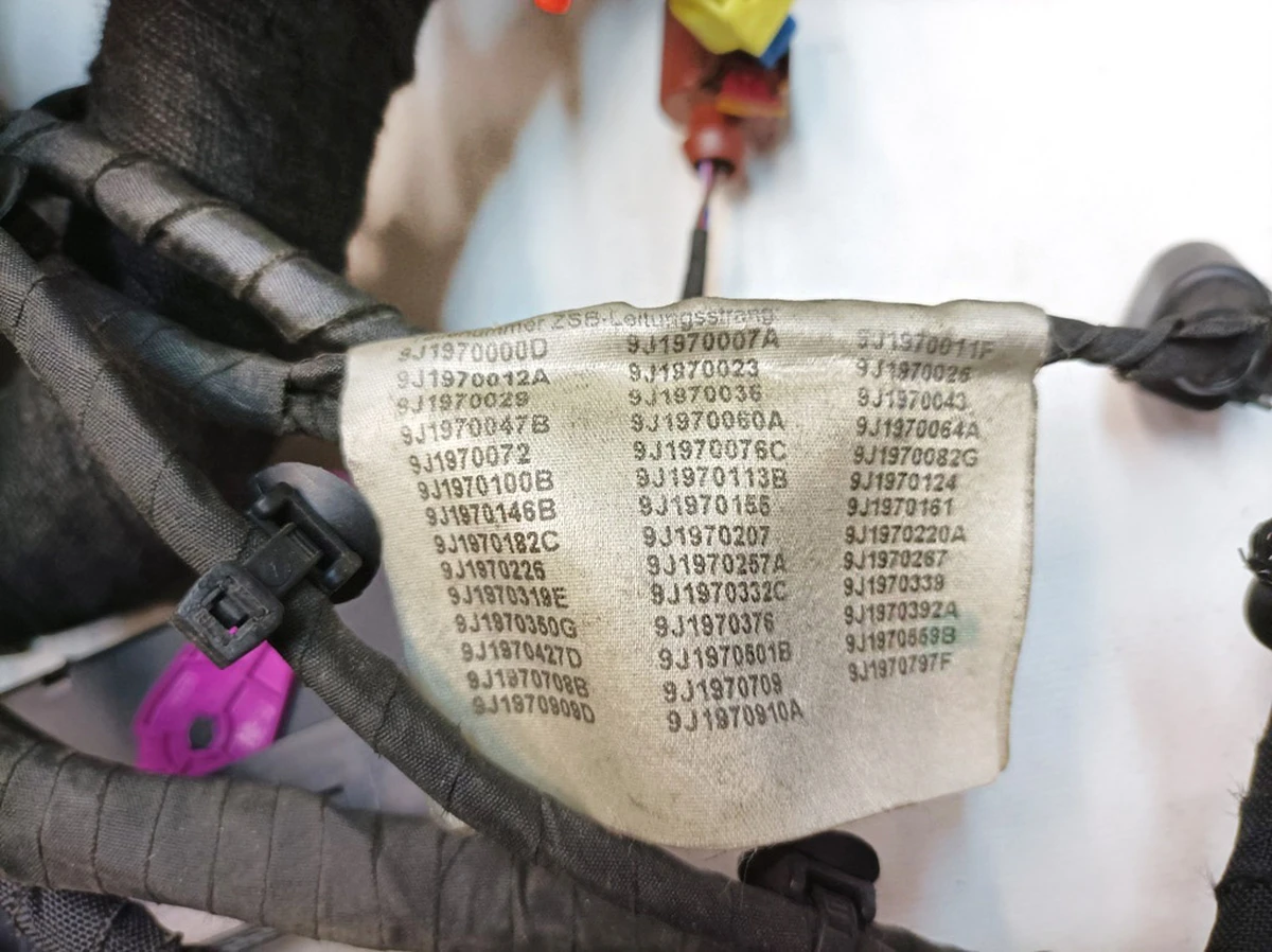 Електропроводка основна (Салон) з пошкодженням Porsche Taycan 9J1970000E