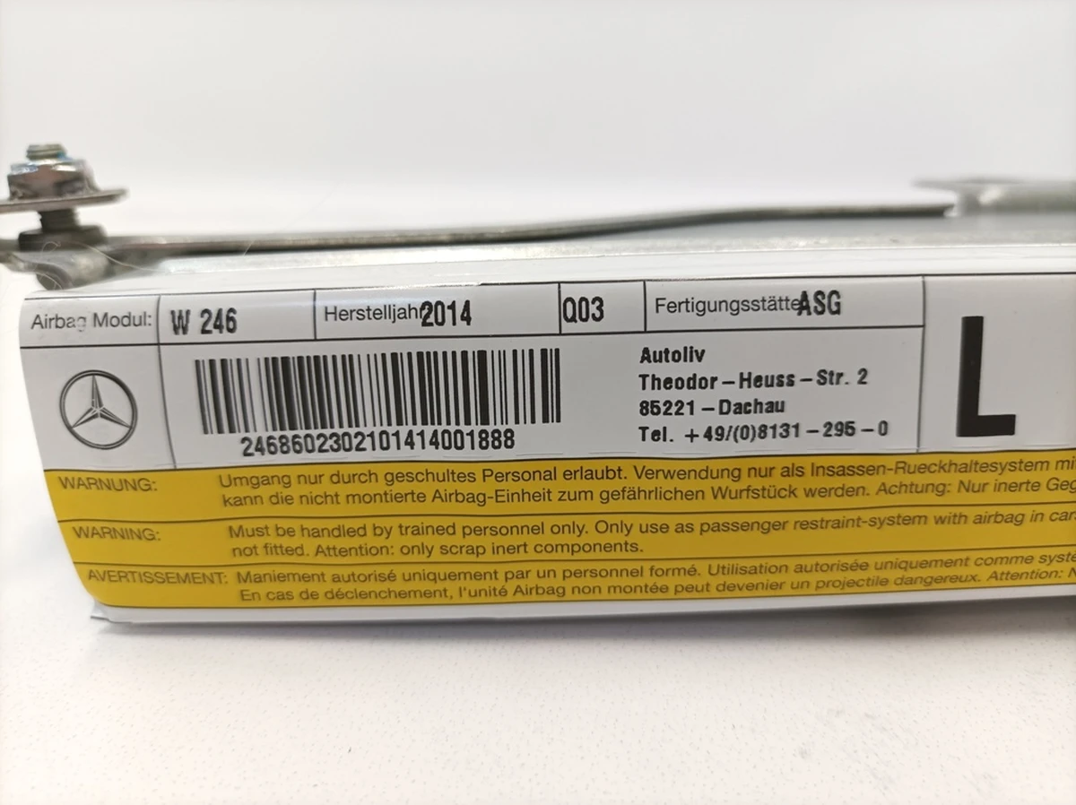 Подушка безпеки (AIRBAG) задня ліва Mercedes B-Class A2468602302