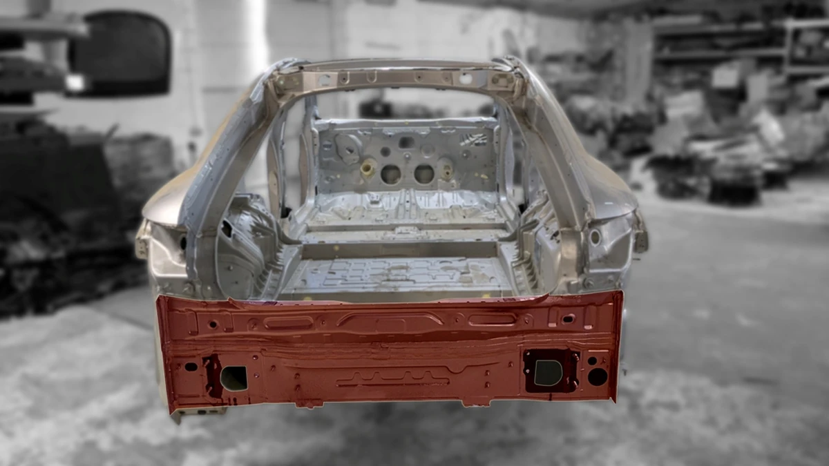 Кузов відрізна частина задня панель в зборі A2976401400 Mercedes EQS A2976400100