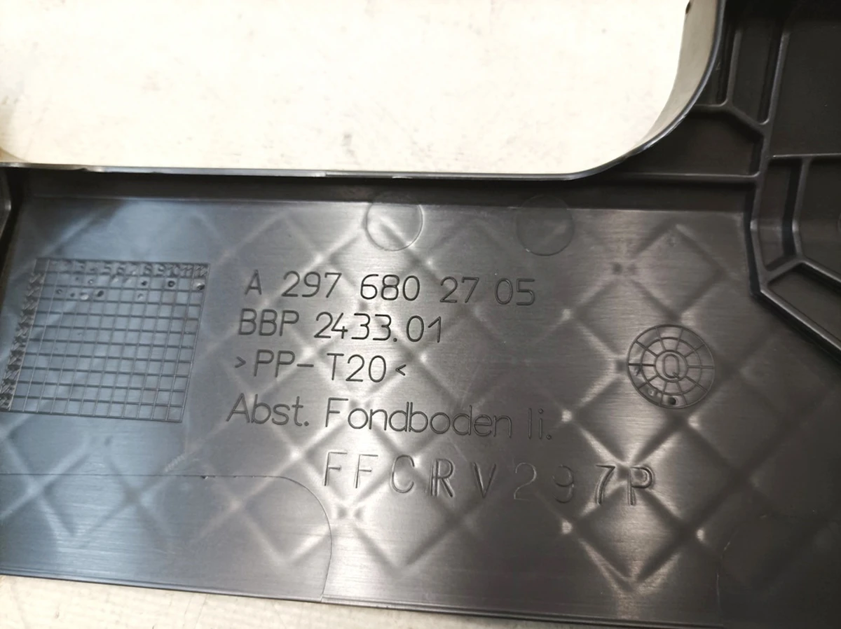 Second row of seats floor element left Mercedes EQS A2976802705