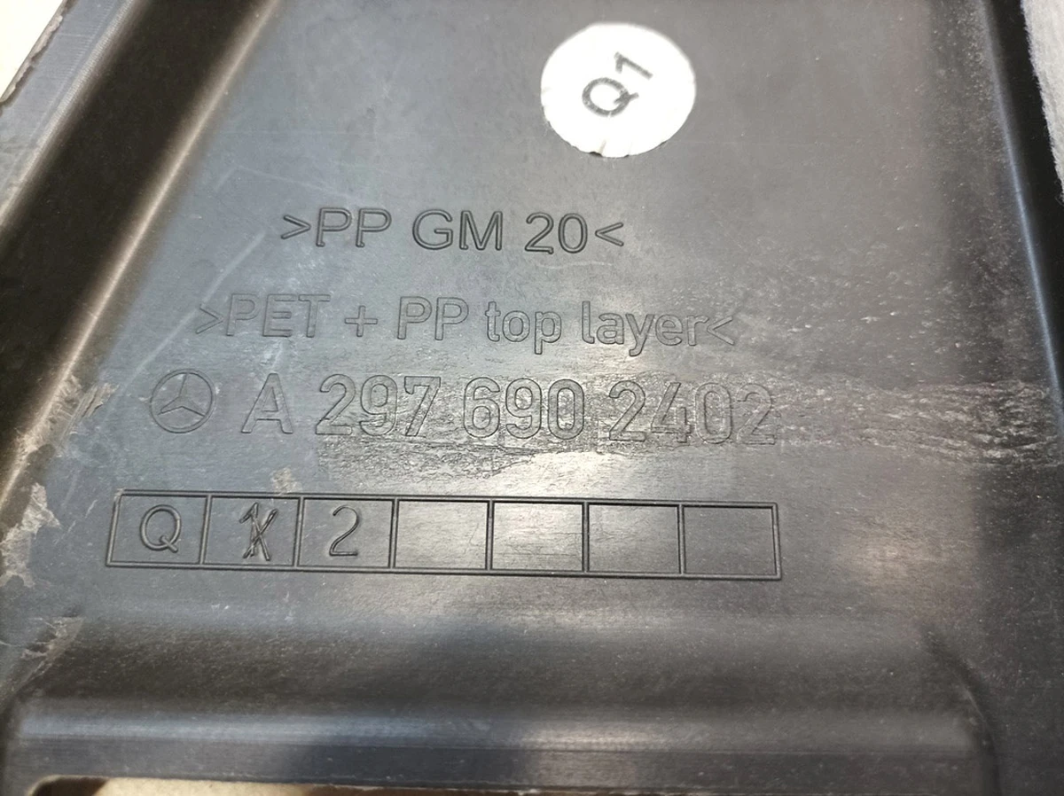 Rear underbody protection (reconditioned) Mercedes EQS A2976902402