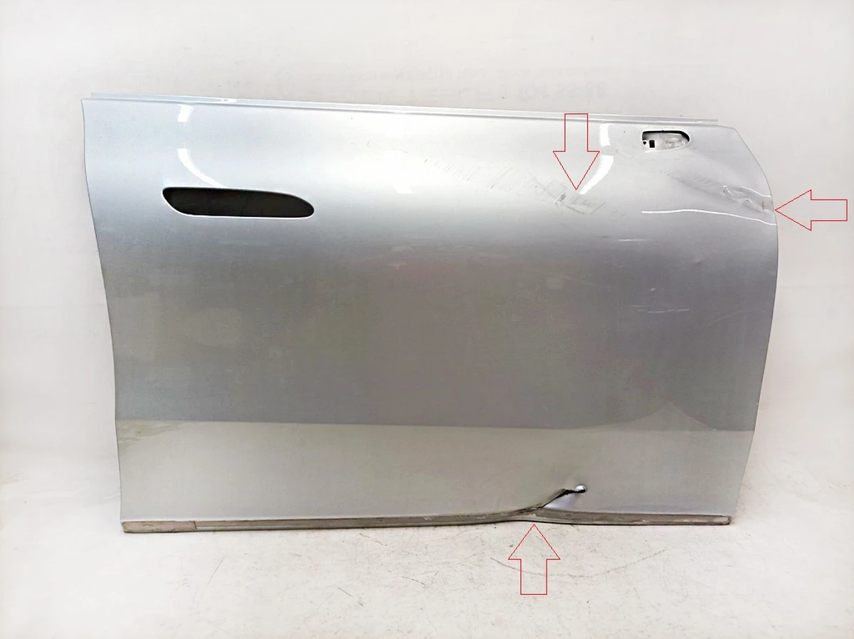 Дверь передняя правая (металл) 922 Hightech Silber повреждена Mercedes EQS A2977222600