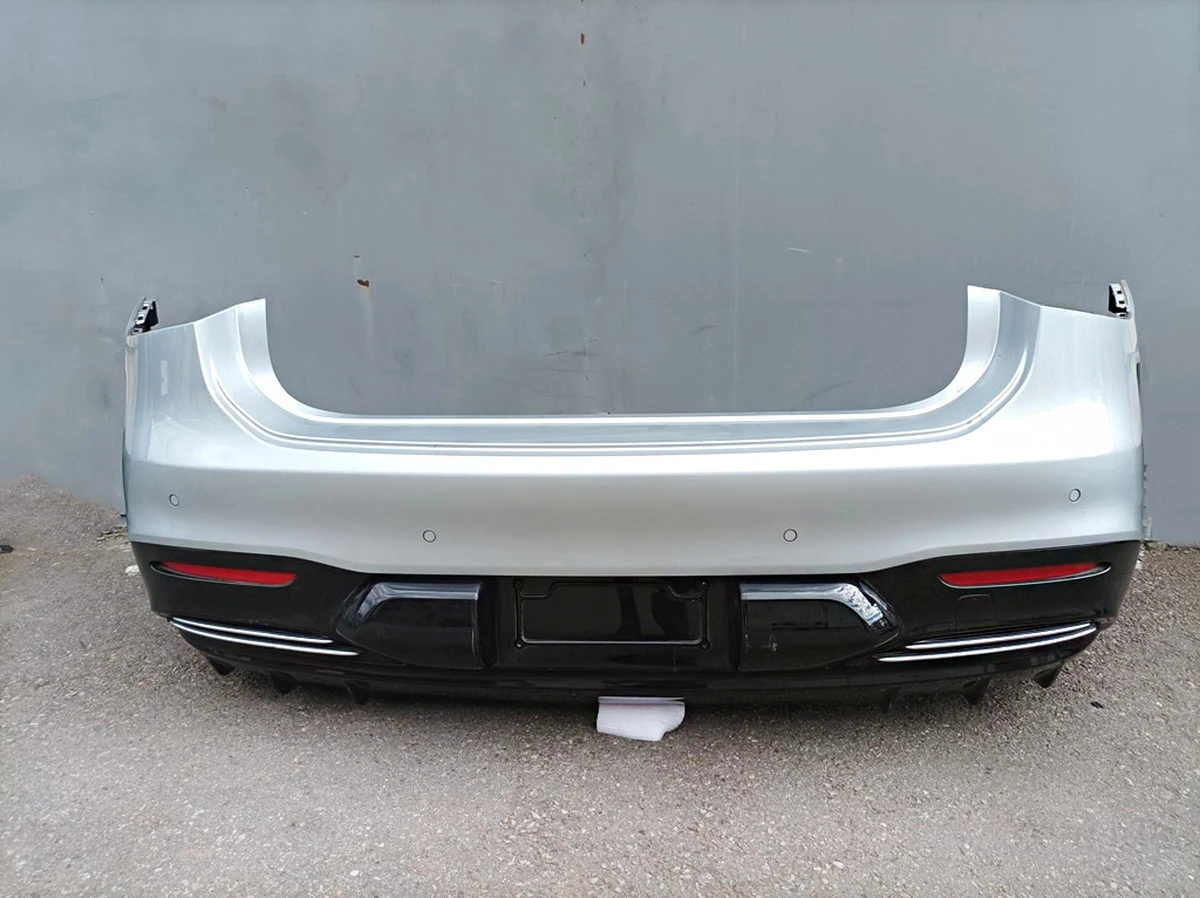 Rear bumper assembly 922 Hightech Silver Mercedes EQS A2978852005