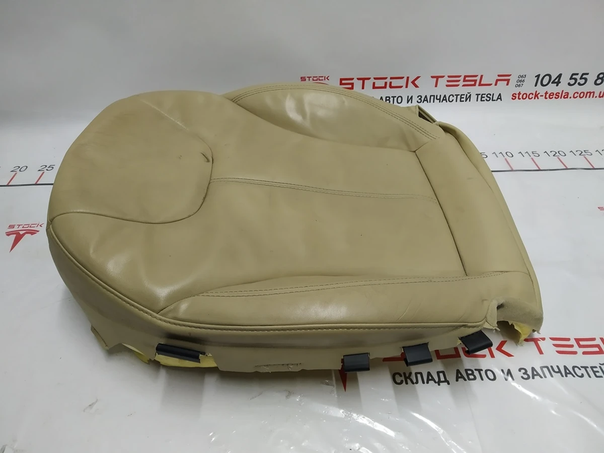 3 Обшивка нижньої частини сидіння водія з підігрівом PREM TAN Tesla model S 1013115-03-B