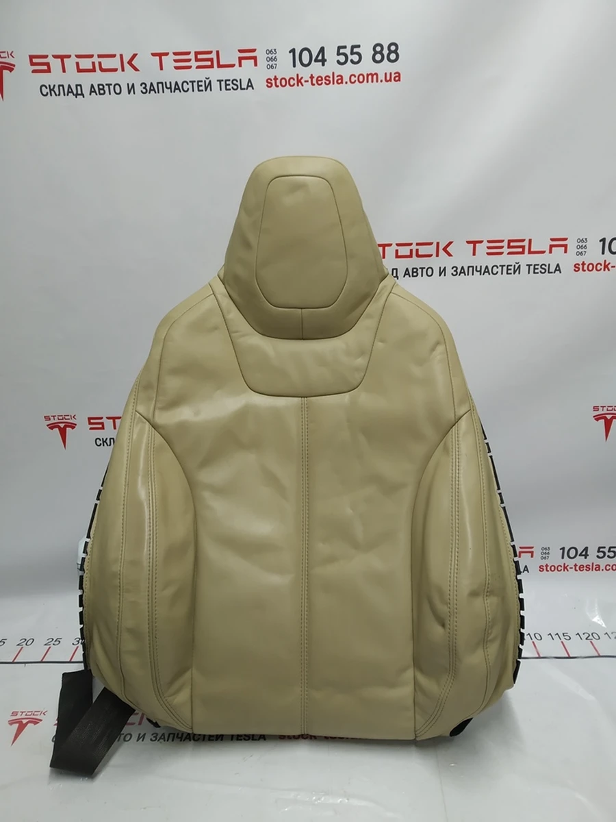 2 Обшивка спинки пассажирского сиденья с подогревом PREM TAN Tesla model S 1013121-03-B