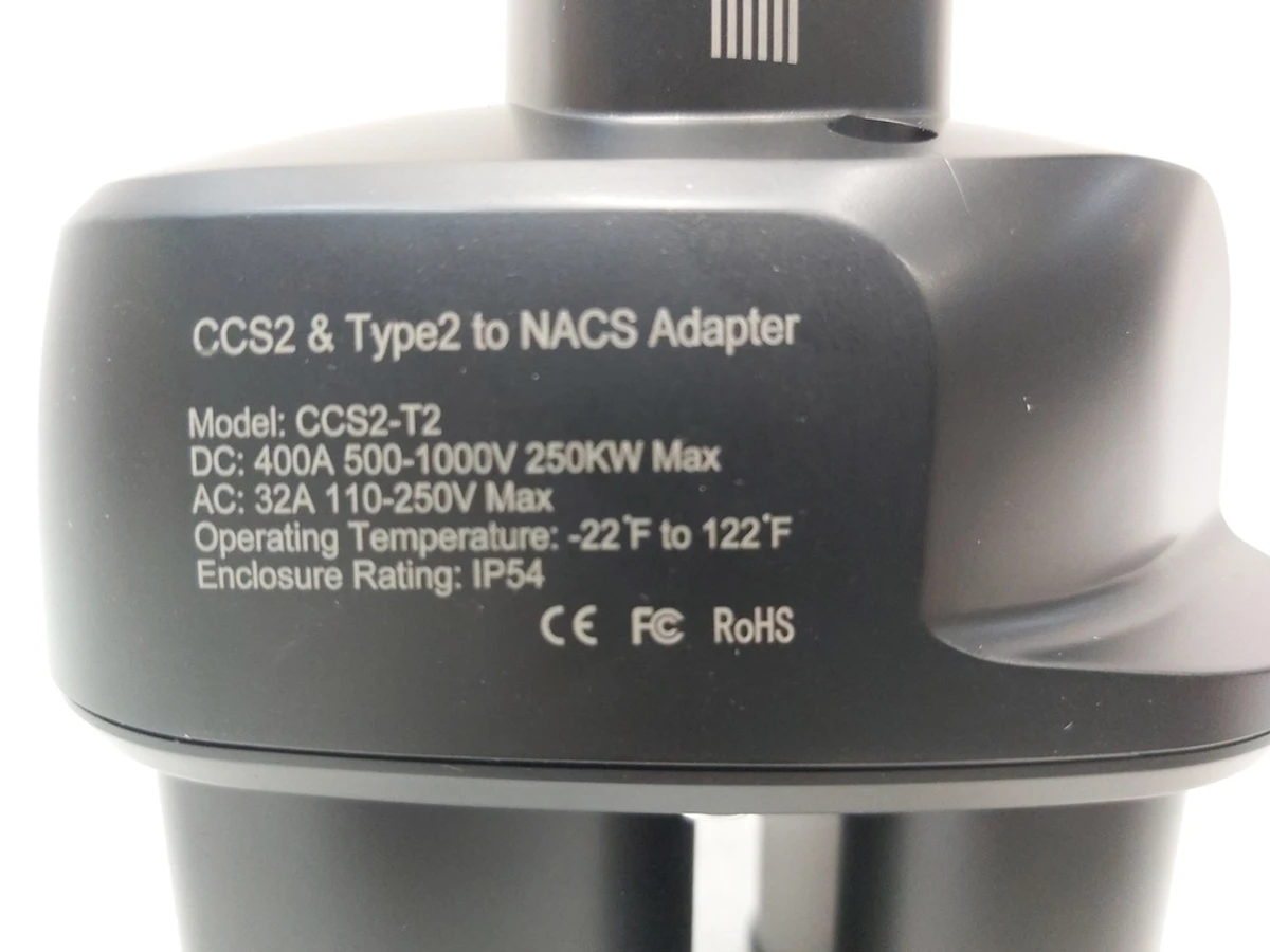 Адаптер зарядки универсальный CYBERTRUK (2 в 1) AC-50A DC 250kW 1000V 400A CCS2 59mm Tesla all models CCS2 AC DC