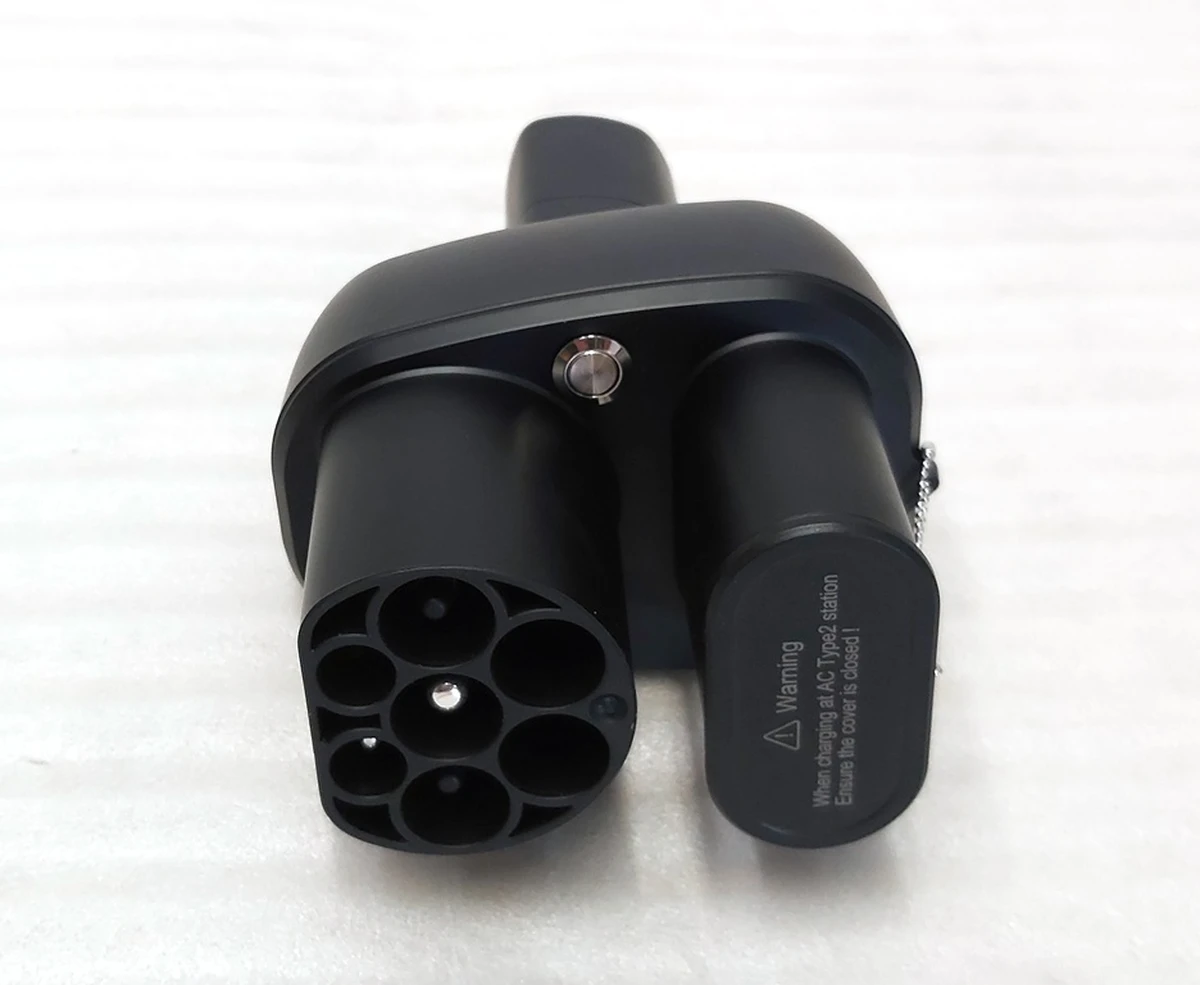 Адаптер зарядки універсальний (2 в 1) AC-50A DC 250kW 1000V 400A CCS2 59mm Tesla all models CCS2 AC DC