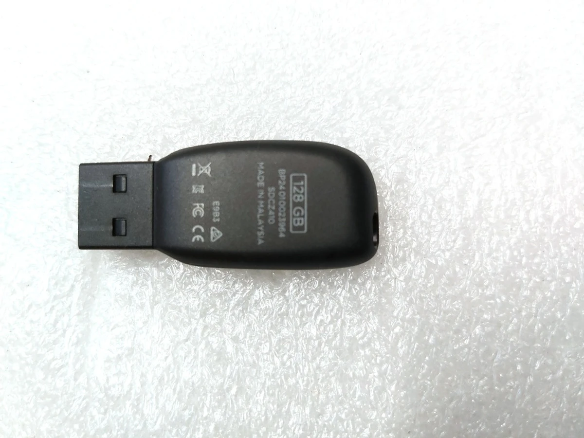 Накопитель памяти "SanDisk" FLASH 128Gb USB3.2 CZ410 Tesla model 3, model Y 1093295-00-A 1656787-30-A