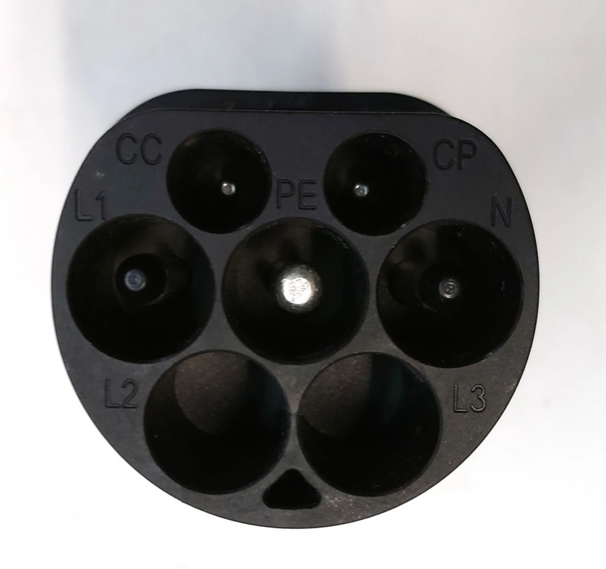 Адаптер-перехідник зарядки HiSmart Type2 IEC 62 196 To Type1 J1772 Converter 16A 32A  Tesla all models EV200481