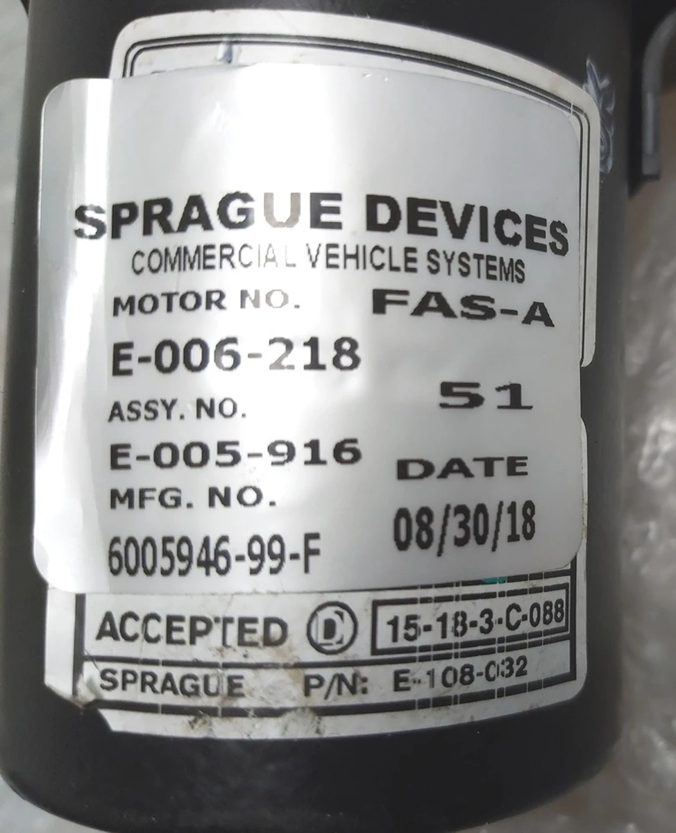 1 Мотор механизма стеклоочистителя с редуктором в сборе FAS-A Tesla model S, model S REST 6005946-99-F