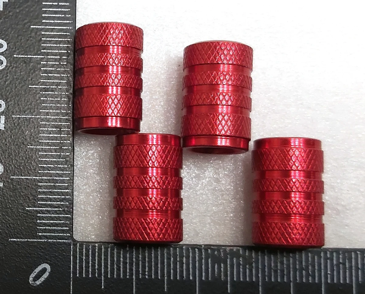 4 Комплект ковпачків (4 штуки) датчика TPMS GDF22 STYLE2 RED Tesla all models 1034602 1074812 1490750