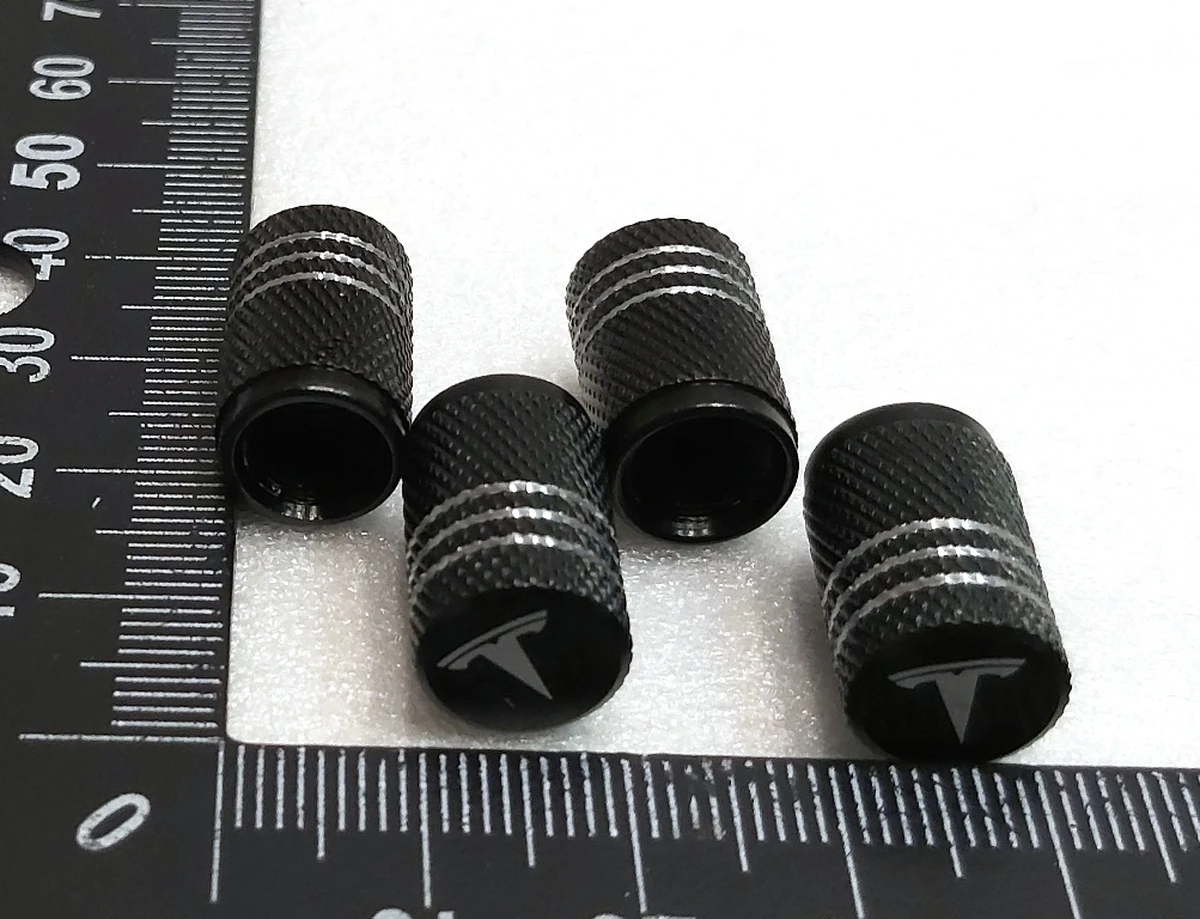 4 Комплект ковпачків (4 штуки) датчика TPMS GDF22 STYLE3 BLACK Tesla all models 1034602 1074812 1490750