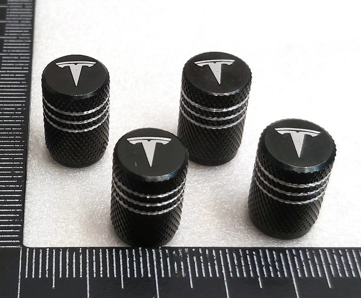 4 Комплект ковпачків (4 штуки) датчика TPMS GDF22 STYLE3 BLACK Tesla all models 1034602 1074812 1490750