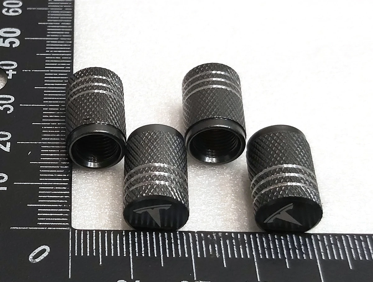 4 Комплект ковпачків (4 штуки) датчика TPMS GDF22 STYLE3 GRAY Tesla all models 1034602 1074812 1490750