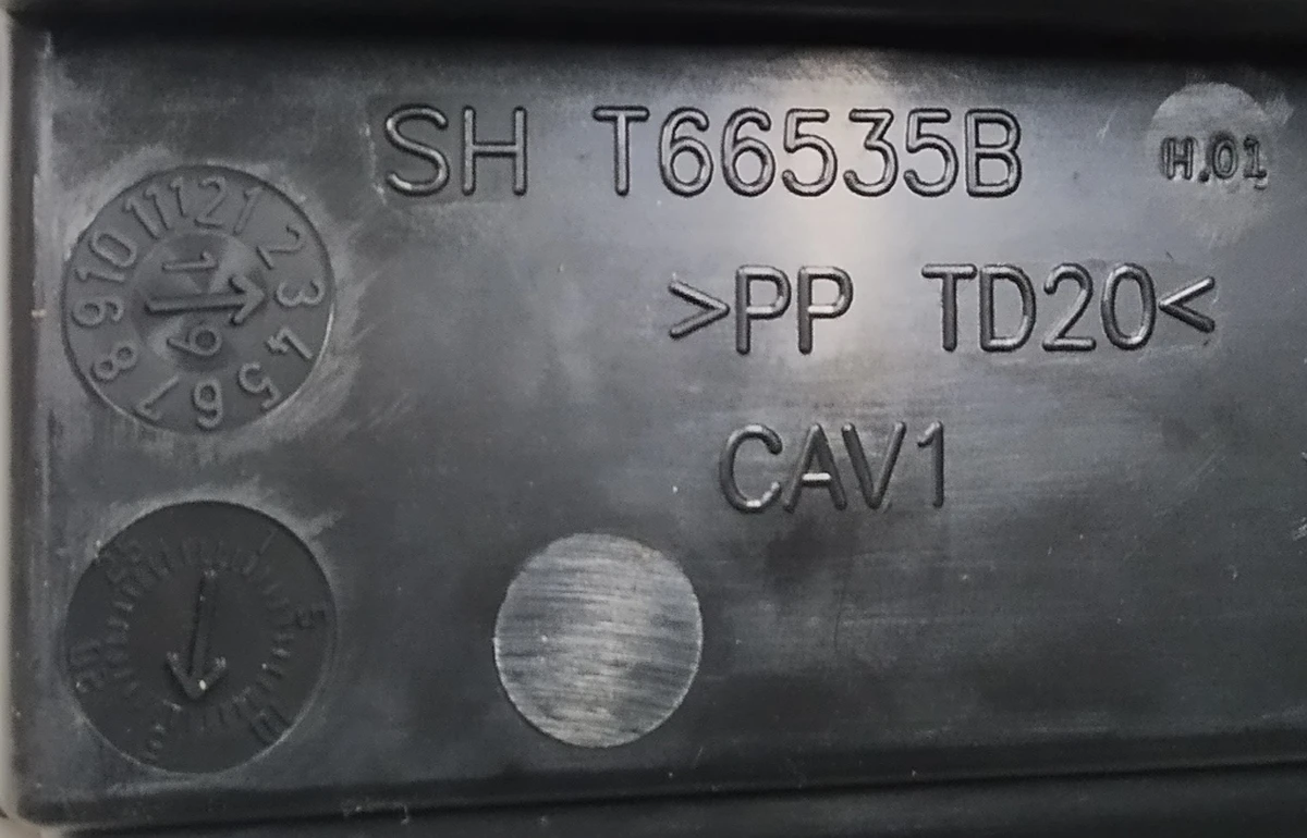 6 Елемент корпусу кліматичної установки (пічки) салону Tesla model 3 1099999-00-H