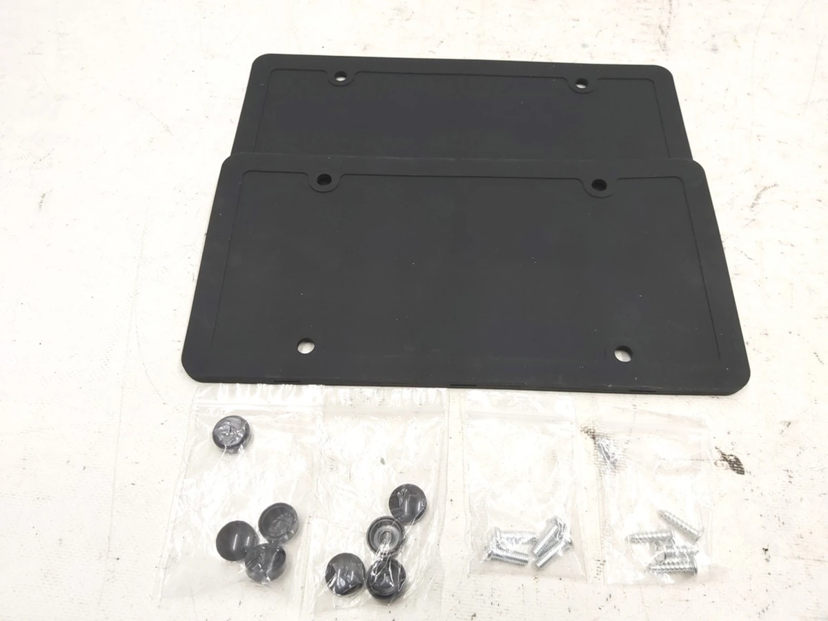 3 Комплект рамок номерных знаков силиконовых, переднего и заднего с крепежами и заглушками Tesla model 3 1X00ZC12N0B