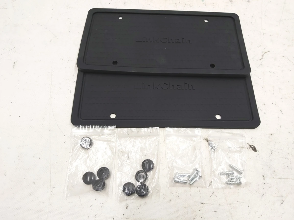 3 Комплект рамок номерных знаков силиконовых, переднего и заднего с крепежами и заглушками Tesla model 3 1X00ZC12N0B