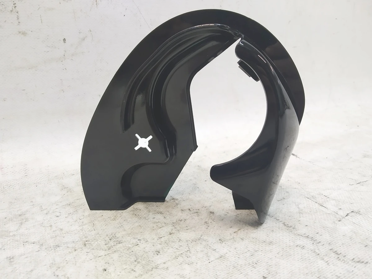 5 1ST ROW LEFT HAND seat recline cover outer - HI GLOSS AG151887-X4 Tesla Model S REST, Model X 1066590-00-B